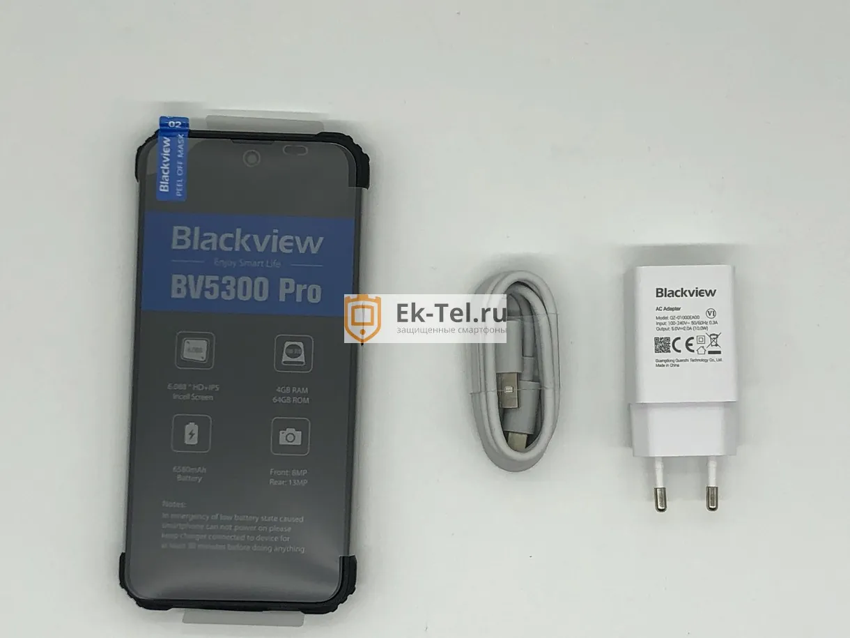 Blackview BV5300 Pro - комплектация смартфона Комплектация смартфона Blackview BV5300 Pro